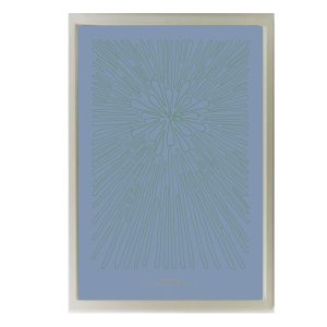 Poster Pomología Línea - Azul/Verde